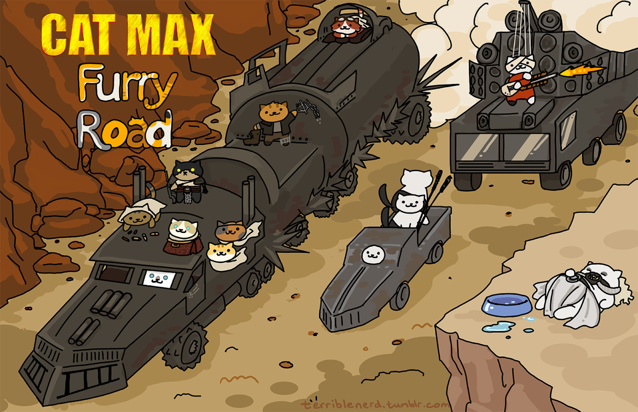 Mad Max + Neko Atsume = Cat Max: Furry Road