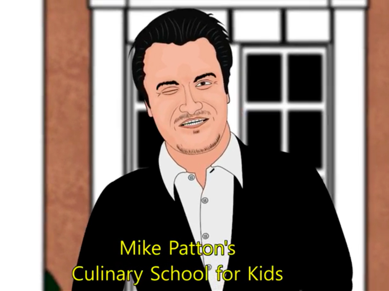 Mike Patton Culinária Faith No More paródia video Joey Siler animação